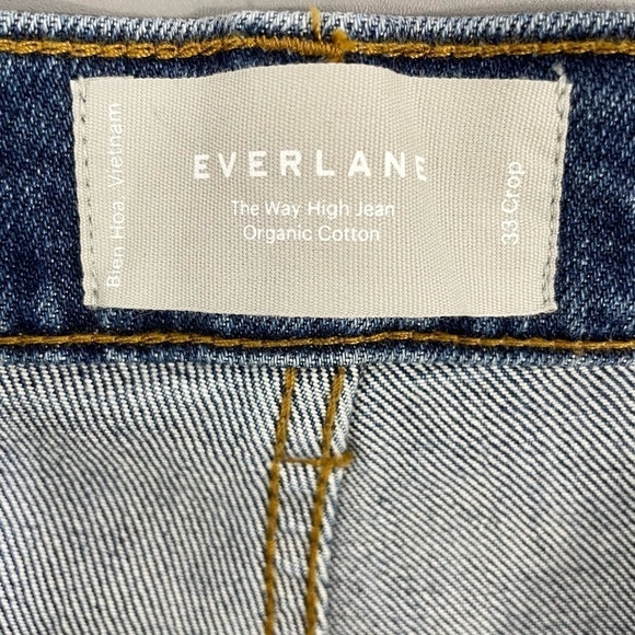 Everlane The Way High Jean Crop Straight Leg Dark Wash NWT - Picture 11 of 13